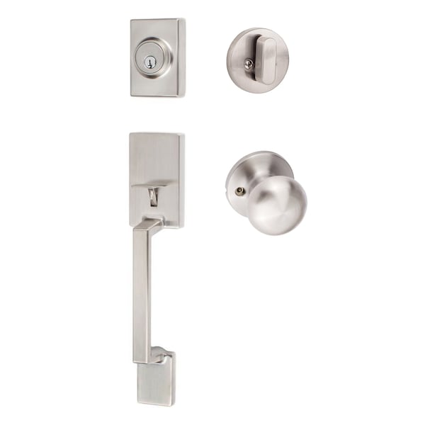 Sure-Loc Hardware Sure-Loc Hardware Stockholm Handleset, Durango Handleset Trim, Satin Nickel SH507-R-DU-RD 15 - main